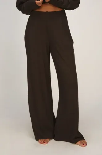 Hunkemöller, Hunkemöller PANT WL PREMIUM RIB JERSEY Braun