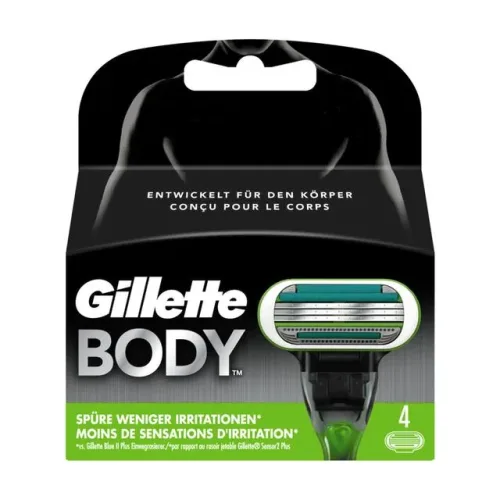 Gillette, Gillette Body Rasierklingen 4 Stück