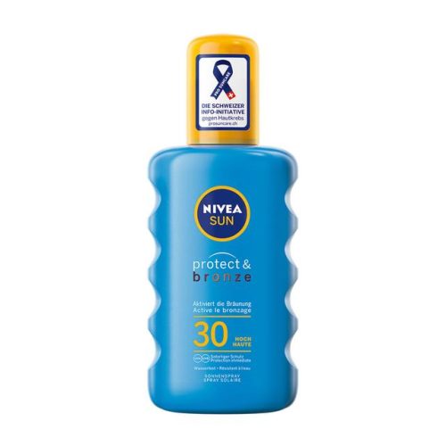 NIVEA SUN - Sun Schutz & Bräune Sonnnenspray LSF 30, Sun Schutz&Bräune Spray LSF 30, 200 ml