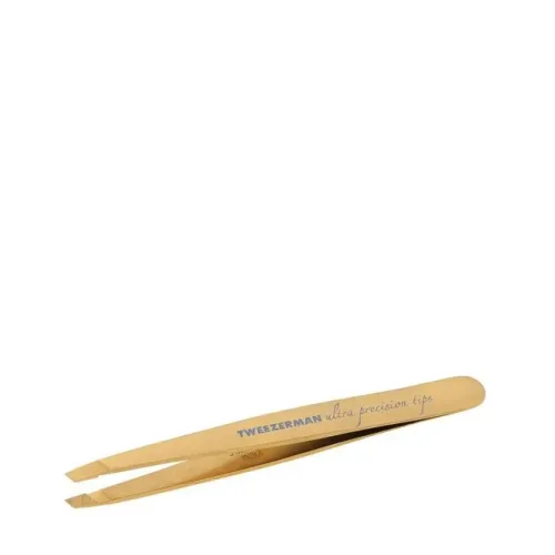 TWEEZERMAN, Tweezerman Ultra Precision Slant Tweezer - Gold Pinzetten 1 ct 1 Stück
