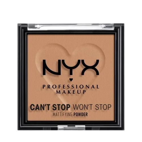 NYX-PROFESSIONAL-MAKEUP, NYX Professional Makeup Can’t Stop Won’t Stop Mattifying Powder 07 Caramel, 6.0g