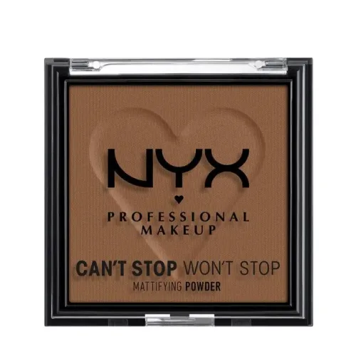 NYX-PROFESSIONAL-MAKEUP, NYX Professional Makeup Can’t Stop Won’t Stop Mattifying Powder 09 Deep, 6.0g