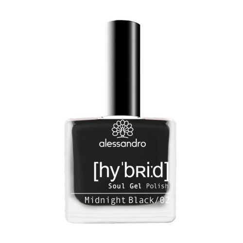 Alessandro, Alessandro Hybrid Nagellack 8 ml Midnight Black