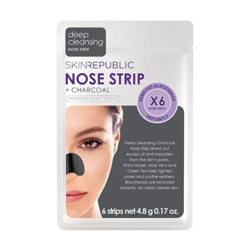 SKINREPUBLIC Charcoal Nose Strips 6 Stück