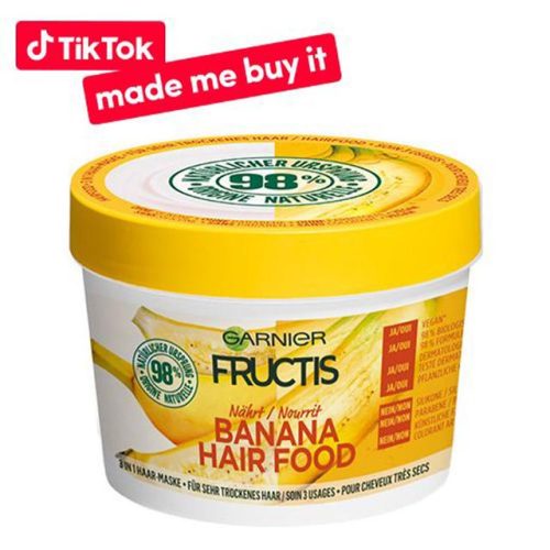 Garnier, Garnier Fructis Banana Hair Food 3in1 Maske für trockenes Haar Haarkur & -maske 400 ml