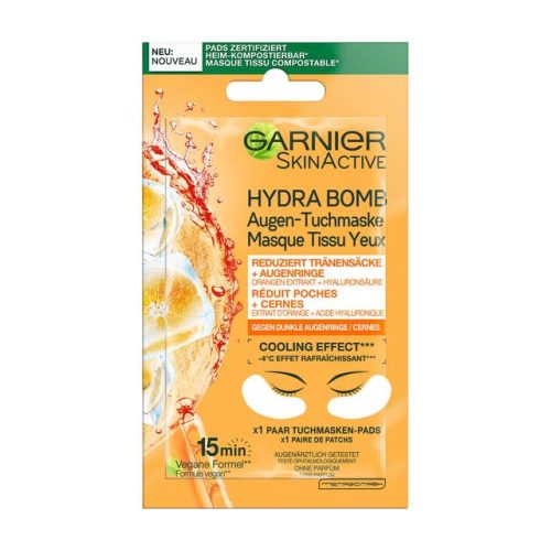 Garnier, Garnier Skin Active Hydra Bomb Augen-Tuchmaske Orange Augenmasken & -pads 1 ct
