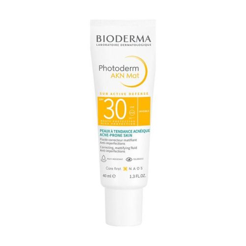 BIODERMA, BIODERMA Photoderm AKN MAT SPF 30 - mattierender Sonnenschutz für das Gesicht bei unreiner, öliger und zu Akne neigender Haut Sonnencreme 40 ml
