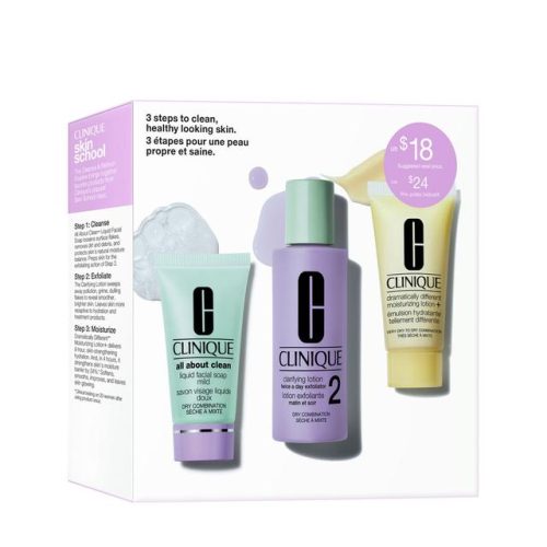 Clinique, Clinique - Skincare Mini Kit -  3 Step - Skin Type 2 - Cleanser Refresher Course, Set