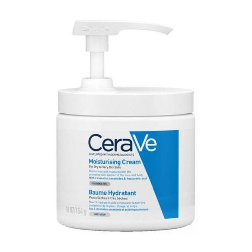 CeraVe - Feuchtigkeitscreme mit Pumpe, Feuchtigkeitslotion Dispenser, 450 ml
