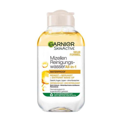 Garnier - Mizellen Reinigungswasser All-in-1 Waterproof  Mini, SkinActive, 100  ml