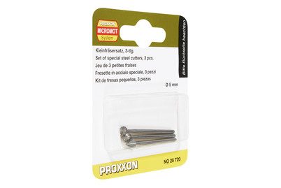 Feinfräser-Satz 3tlg. Proxxon Micromot 28 720 Kugel-Durchmesser 5 mm Aus Wolfram-Vanadiumstahl Schaft-Ø 2.35 mm