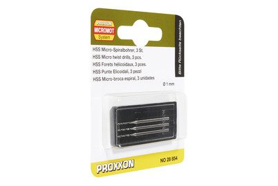 Proxxon Micromot, Leiterplatten-Bohrer (Ø x L) 1.0 mm x 44 mm Proxxon Micromot 28 854 Inhalt 3 St.