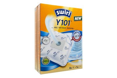 Swirl, Swirl Staubfilterbeutel Y 101 AirSpace® Weiß 4 Stück