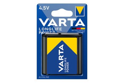 VARTA, Varta LONGLIFE Power 4.5V Bli 1 Flach-Batterie Alkali-Mangan 6100 mAh 4.5 V 1 St.