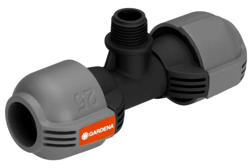 undefined, GARDENA® Sprinklersystem T-Stück, 25 mm x 1/2'-AG