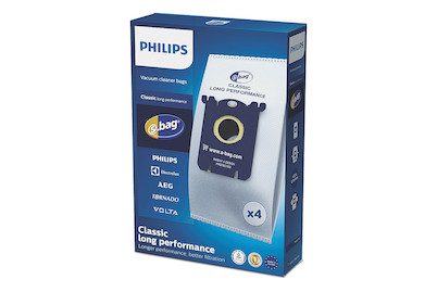 Philips, Philips Staubsaugerbeutel "FC8021/03 s-bag Classic" Standardmass passend für div. Staubsauger, 4er Pack