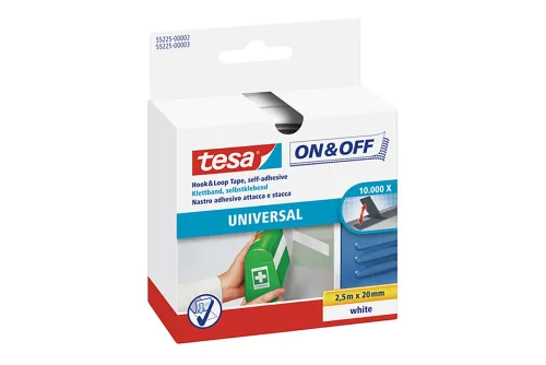 TESA On & Off, Tesa On & Off - Montagekleber - 2 cm x 2.5 m