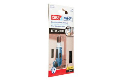 tesa, TESA Klettstreifen On&Off 5x10cm 552280000 schwarz 2 St&uuml;ck
