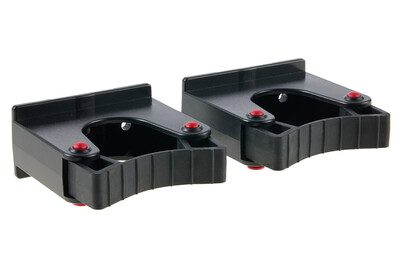 BETRA, BETRA Gerätehalter 9 x 3,5 cm Schwarz 2 Stück 795121