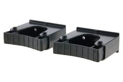 BETRA, BETRA Gerätehalter 9 x 3,5 cm Schwarz 2 Stück 795221