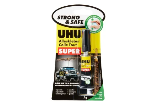 UHU, UHU Alleskleber Super Strong+Safe 46960 transparent, geruchlos 7g