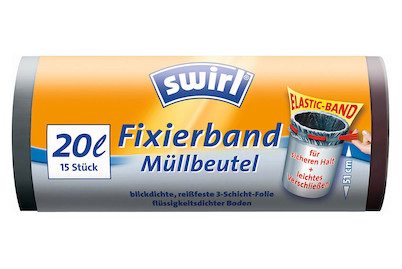 Swirl, Swirl Müllbeutel Fixierbank 15 Stück 13 x 6 x 6 cm