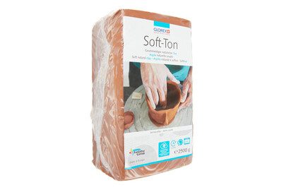 GLOREX, GLOREX Soft-Ton terracotta 2.5kg 68075337 lufth&auml;rtend, brennbar