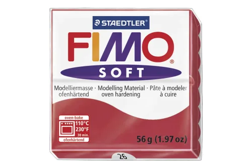 STAEDTLER, FIMO Knete Soft 57g 8020-26 rot