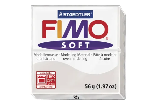 STAEDTLER, FIMO Knete Soft 57g 8020-80 grau