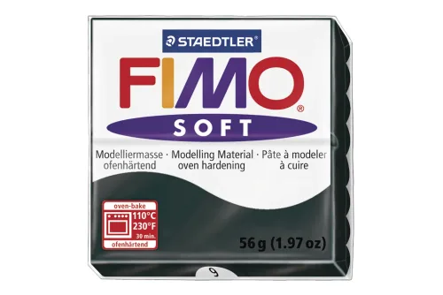 STAEDTLER, FIMO Knete Soft 57g 8020-9 schwarz