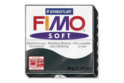STAEDTLER, FIMO Knete Soft 57g 8020-9 schwarz