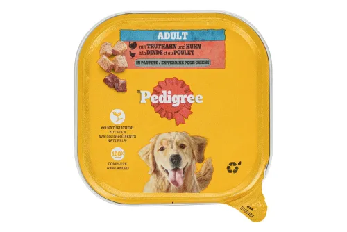 Pedigree -  Adult in Terrine mit Truthahn & Poulet Schale 300g, 300 g
