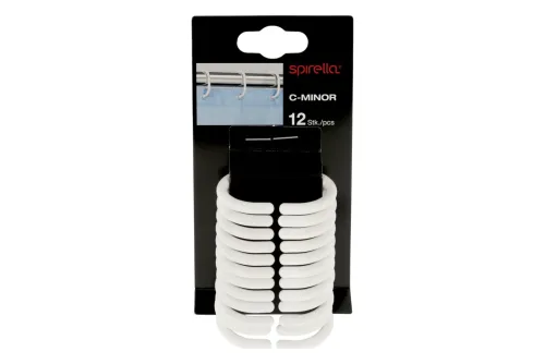 Spirella Duschvorhangringe Weiss | 12 Stück