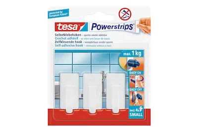 tesa, TESA Powerstrips Haken S 575300001 weiss