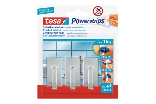 tesa, TESA Powerstrips Haken S 575400001 chrom