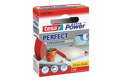 tesa, TESA Extra Power Perfect 2.75mx19mm 563410003 Gewebeband. rot