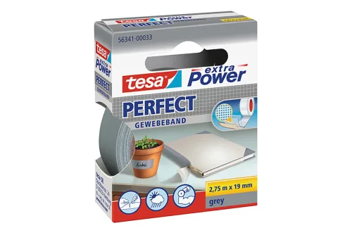 tesa, TESA Extra Power Perfect 2.75mx19mm 563410003 Gewebeband. grau