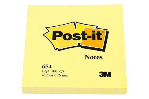 Post-it, POST-IT Haftnotizen 76x76mm 6820 gelb 100 Blatt