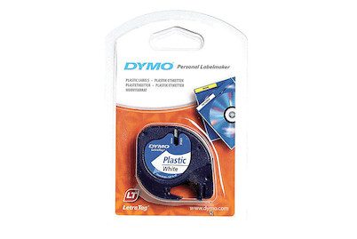 DYMO, DYMO Schriftband LetraTag weiss S0721660 Plastik 12mmx4m