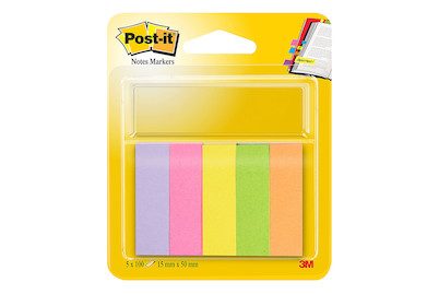 Post-it, POST-IT Marker 15x50mm 670/5 5-farbig/5x100 Blatt