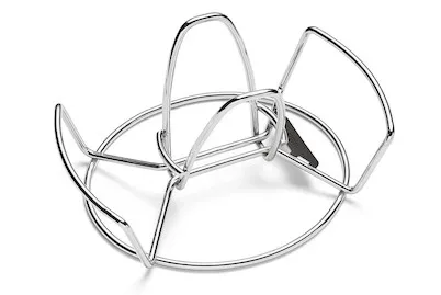 WEBER, Weber Geflügelhalter Grill Zubehör – Weber Grill Ablage/Grill Rollwagen/Grill Erweiterung – edelstahl