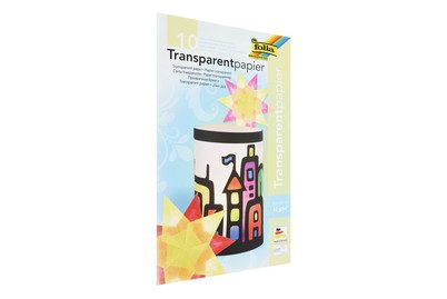 Folia, Folia Bastelpapier Farbig Assortiert Transparentpapier 42 g/m² 810 10 Stück à 10 Blatt