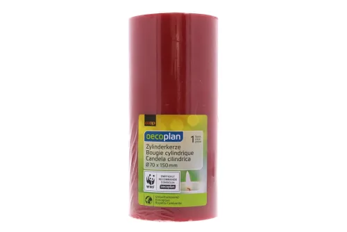 Oecoplan, Oecoplan Zylinderkerze rot 70x150mm