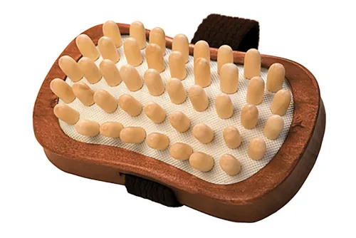 Croll & Denecke Cellulite Handbürste mit Holznoppen | Lotus Holz