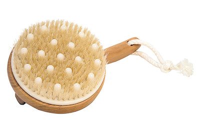 Croll & Denecke Badebürste mit Massagenoppen Lotus | 20 cm