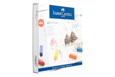 Faber-Castell, FABER-CASTELL Softpastellkreiden Mini 128248 48er Kartonetui