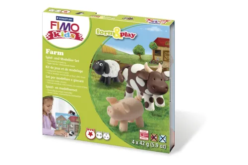FIMO, FIMO form&play 4x42g 803401LY Set Farm