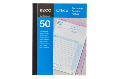 Elco, ELCO Rechnung A6 74592.19 60g 50x2 Blatt
