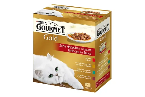 Gourmet, GOURMET Gold Zarte Häppchen 8 x 85 g