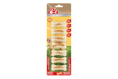 8in1, 8in1 Delights Strong Kauknochen Kiefertraining XS 7 Stück